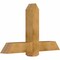 Ekena Millwork Eugene Rough Sawn Timber Gable Bracket, Western Red Cedar, 48"W x 30"H x 6"D x 6"F, 15/12 Pitch GBW048X30X0606EUG00RWR - alternate 3